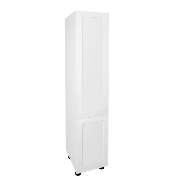 Cambridge Quick Assemble Modern Style, Shaker White 90 in. Pantry Kitchen Cabinet (18 in. W x 24 in. D x 90 in. H) SA-PU1890-SW